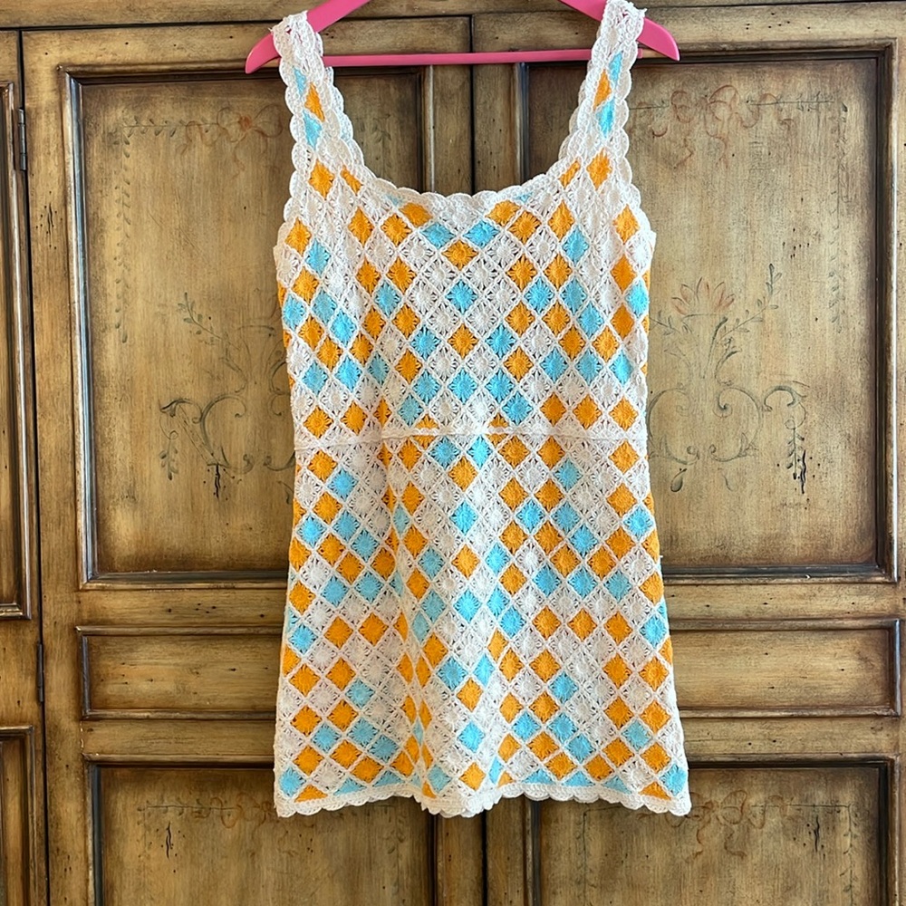 Zara crochet mini dress